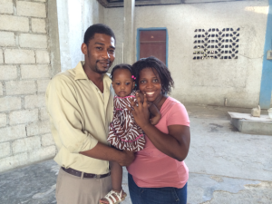 Pastor Alex his wife Martine and daughter Arassa. Alex has been in charge of the orphanage for many years.